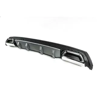 Universeller Heckdiffusor DPT V-4 (ABS) (Grau + Schwarz Glanz) Foto 2