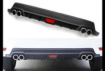 Universeller Heckdiffusor DPT V-9 (ABS) (schwarz matt) Foto 3