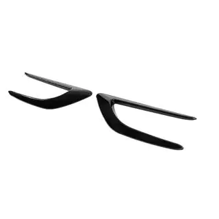 Universelle seitliche Lufteinlässe DPT V-2 (ABS) (2Stk) (Schwarz Glanz) Foto 2