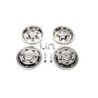 Edelstahl Radkappen Exklusiv V2 (2-teilige, 4 Stk) Mercedes Sprinter W907/W910 2018- Foto 1