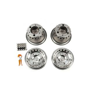 Edelstahl Radkappen Exklusiv V3 (2-teilige Ausführung, 4 Stk) Foto 4