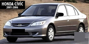 Honda Civic Sedan VII 2001-2006 Spiegelabdeckungen BMW-Style (2 Stk) Foto 5