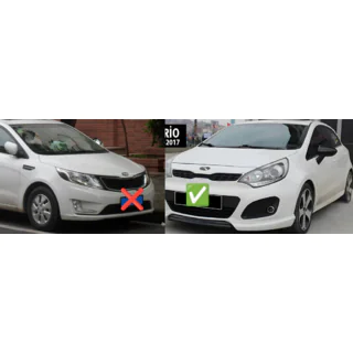 Spiegelabdeckungen BMW-Style (Ohne Blinker, 2 Stk) Kia Rio 2012-2017 Foto 2