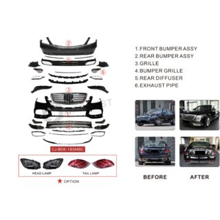 Facelift Komplettset auf Maybach (mit Scheinwerfern) Mercedes S-сlass W222 2013-2022 Foto 3