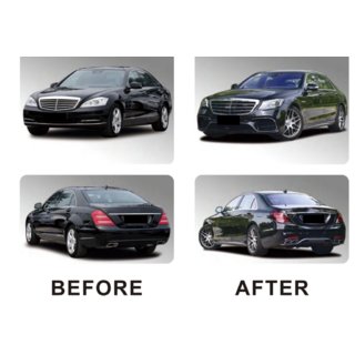 Facelift Bodykit auf W222 AMG S63 Mercedes S-сlass W221 2005-2013 Foto 4