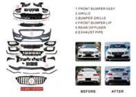 Mercedes C-class W205 2014-2021 Bodykit mit Diffusor für Coupe (AMG C63-Design 2018-2021) Foto 2
