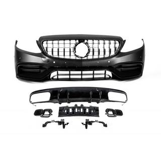 Bodykit mit Diffusor für Coupe (AMG C63-Design 2018-2021) Mercedes C-сlass W205 2014-2021 Foto 1