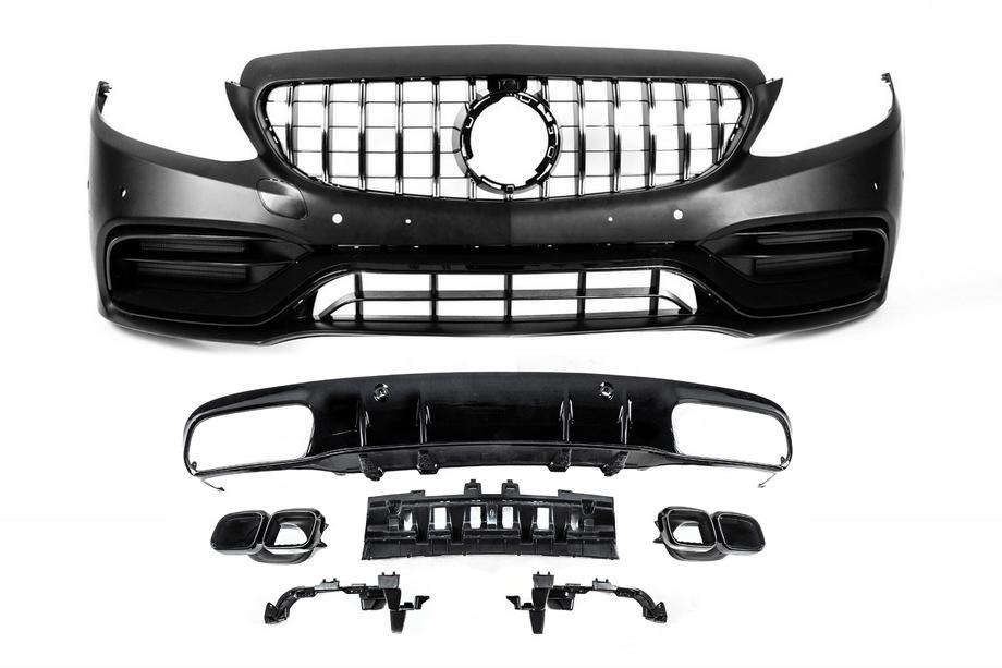 Mercedes C-class W205 2014-2021 Bodykit mit Diffusor für Coupe (AMG C63-Design 2018-2021) Image