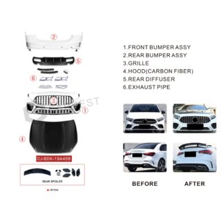 Bodykit AMG A45 (Typ-B) Mercedes A-сlass W177 2018- Foto 2