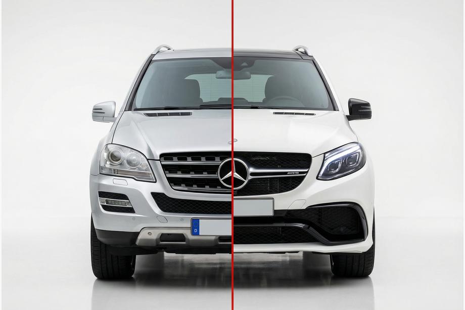 Mercedes ML W164 2005-2011 Restyling-Kit für W166 GLE63 AMG Image