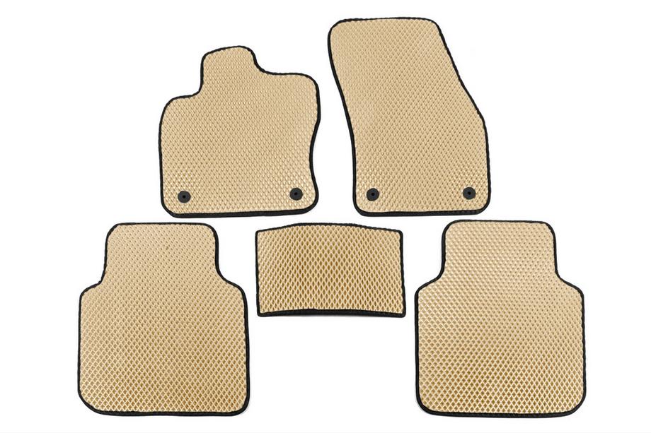 Volkswagen Tiguan 2016-2023 EVA Fußmatten (Allspase, 2 Reihen, Beige) Image