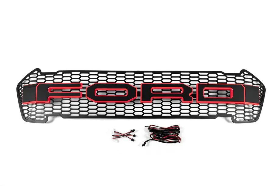 Ford Ranger 2011–2022 Frontgrill (2015-2018, Rot, LED) Image