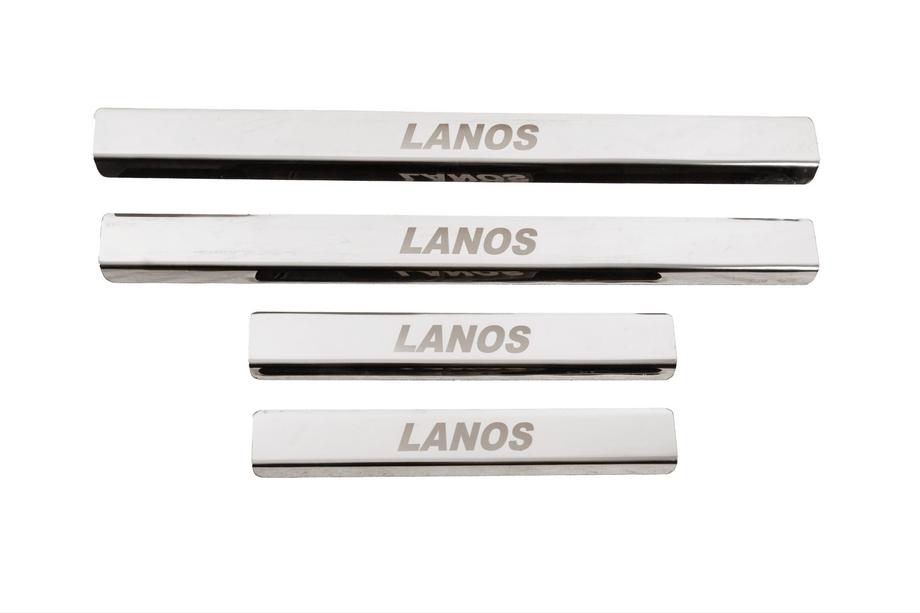 Daewoo Lanos 1998-2017 Einstiegsleisten Carmos V3 (4 Stk, Edelstahl) Image