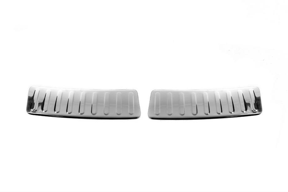 Renault Sandero 2007-2013 Heckstoßstangenschutz Carmos V2 Edelstahl Foto 1