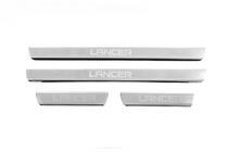 Mitsubishi Lancer 9 2004-2008 Einstiegsleisten Carmos V3 (4 Stk, Edelstahl) Foto 1