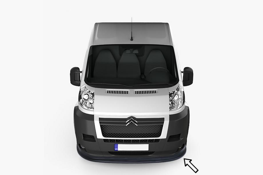 Citroen Jumper 2007-2025 Frontlippe ESA (2006-2013, schwarz) Image