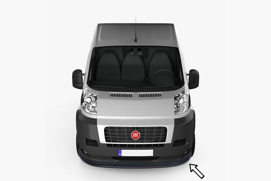 Fiat Ducato 2006-2025 Frontlippe ESA (2006-2013, schwarz) Image