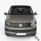 Volkswagen T6 2015-2024 Frontlippe ESA (Transporter, schwarz) Foto 1