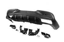 Mercedes GLE coupe C292 2015-2019 Heckdiffusor mit Endrohren Black (Design GLE63) Foto 3