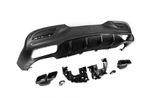 Mercedes GLE coupe C292 2015-2019 Heckdiffusor mit Endrohren Black (Design GLE63) Foto 4