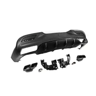 Heckdiffusor mit Endrohren Black (Design GLE63) Foto 4