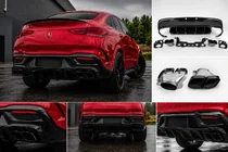 Mercedes GLE coupe C167 2019- Heckdiffusor mit Endrohren Black (Design GLE63) Foto 1