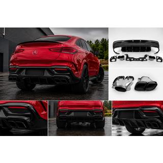 Heckdiffusor mit Endrohren Black (Design GLE63) Foto 1