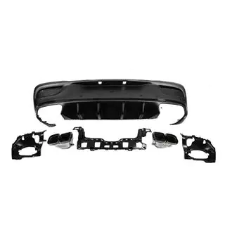 Heckdiffusor mit Endrohren Black (Design GLE63) Foto 3