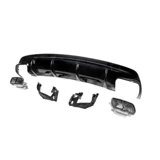Heckdiffusor Black (Design CLA45 mit Endrohren) Foto 3