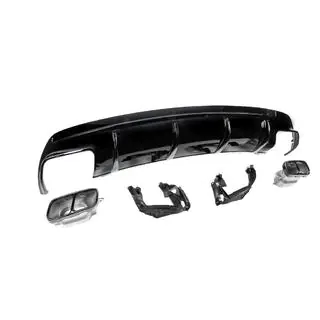 Heckdiffusor Black (Design CLA45 mit Endrohren) Foto 4