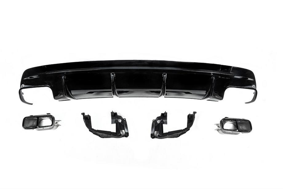 Mercedes CLA C117 2013-2019 Heckdiffusor Black (Design CLA45 mit Endrohren) Foto 1