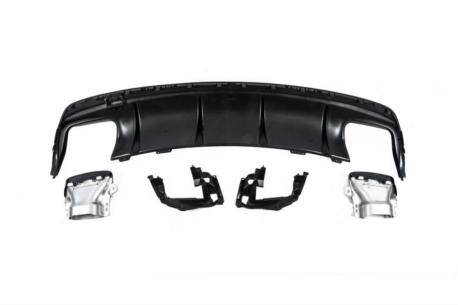 Mercedes CLA C117 2013-2019 Heckdiffusor Black (Design CLA45 mit Endrohren) Foto 5