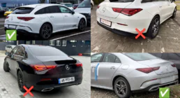 Mercedes CLA C118 2019- Heckdiffusor mit Endrohren (Design CLA35) Foto 4