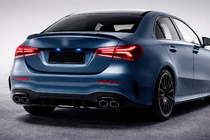 Mercedes A-class W177 2018- Heckdiffusor mit Endrohren (Design A45 SD) Foto 1