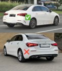 Mercedes A-class W177 2018- Heckdiffusor mit Endrohren (Design A35 SD) Foto 4