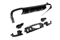 Mercedes E-class W213 2016-2023 Heckdiffusor mit Endrohren E63-Design Schwarz (für AMG/AMG-Line 2016-2020) Foto 5