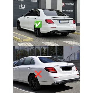 Heckdiffusor mit Endrohren E63-Design Schwarz (für AMG/AMG-Line 2016-2020) Foto 2