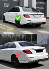 Mercedes E-class W213 2016-2023 Heckdiffusor mit Endrohren E53-Design (für AMG/AMG-Line) Foto 11