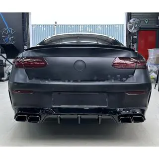 Heckdiffusor Black mit Endrohren Black (Design AMG63)