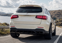 Mercedes GLC X253 2015-2022 Heckdiffusor mit Endrohren Black (Design AMG63) Foto 2