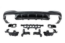 Mercedes GLC X253 2015-2022 Heckdiffusor mit Endrohren Black (Design AMG63) Foto 4