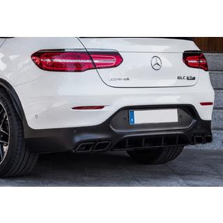 Heckdiffusor mit Endrohren Black (Design AMG63) Foto 2