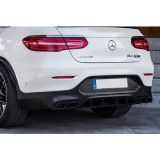 Heckdiffusor mit Endrohren Black (Design AMG63) Foto 2