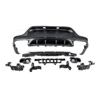 Heckdiffusor mit Endrohren Black (Design AMG63) Foto 4