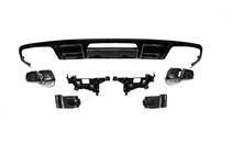 Mercedes CLS C218 2011-2018 Heckdiffusor mit Endrohren Black (2015-2018, CLS63 Design) Foto 2
