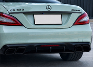 Mercedes CLS C218 2011-2018 Heckdiffusor mit Endrohrblenden Black (2015-2018, GT63 Design) Foto 3