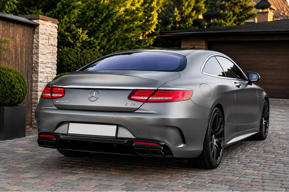 Mercedes S-class C217 Coupe 2014-2020 Heckdiffusor mit Endrohren Black (2018-2020) Foto 2