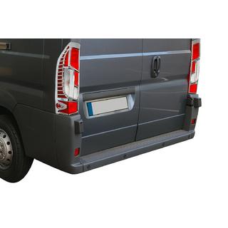 Chrom Rückleuchten Abdeckungen mit Biegung (2 Stk, Kunststoff) Opel Movano 2021- Foto 1