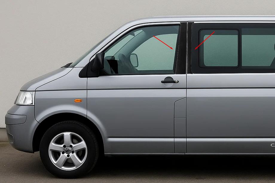 Volkswagen T5 Multivan 2003–2010 T&uuml;rleisten Abdeckungen EuroCap Image