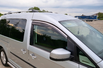 Volkswagen Caddy 2010-2015 Windabweiser mit Chromleiste Niken Luxury (2 Stk) Foto 1